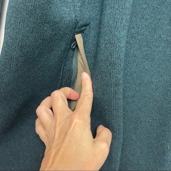 Life Is Good half zip Fleece Sweater Green L - Picture 3 of 7